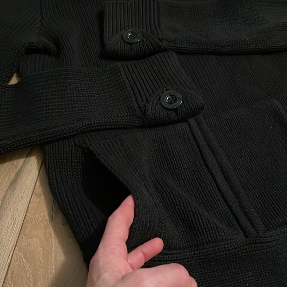 Hurley Knit Zipup Hoodie Sweater -Black - Picture 10 of 16